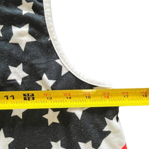 459-American flag tank top dress with a red and white design #america #flag - Picture 5 of 6